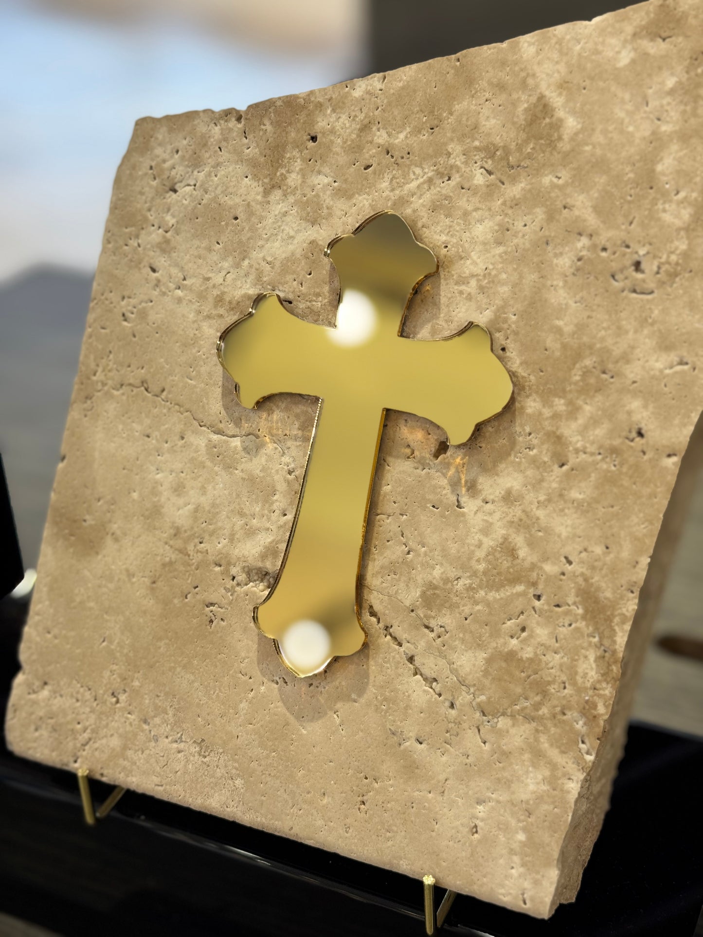 Orthodox Cross on Stone