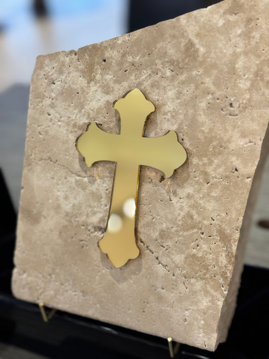Orthodox Cross on Stone