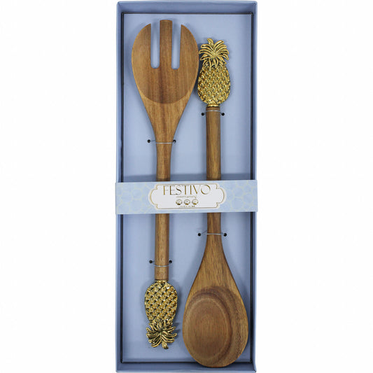 S/2 Pineapple Salad Servers