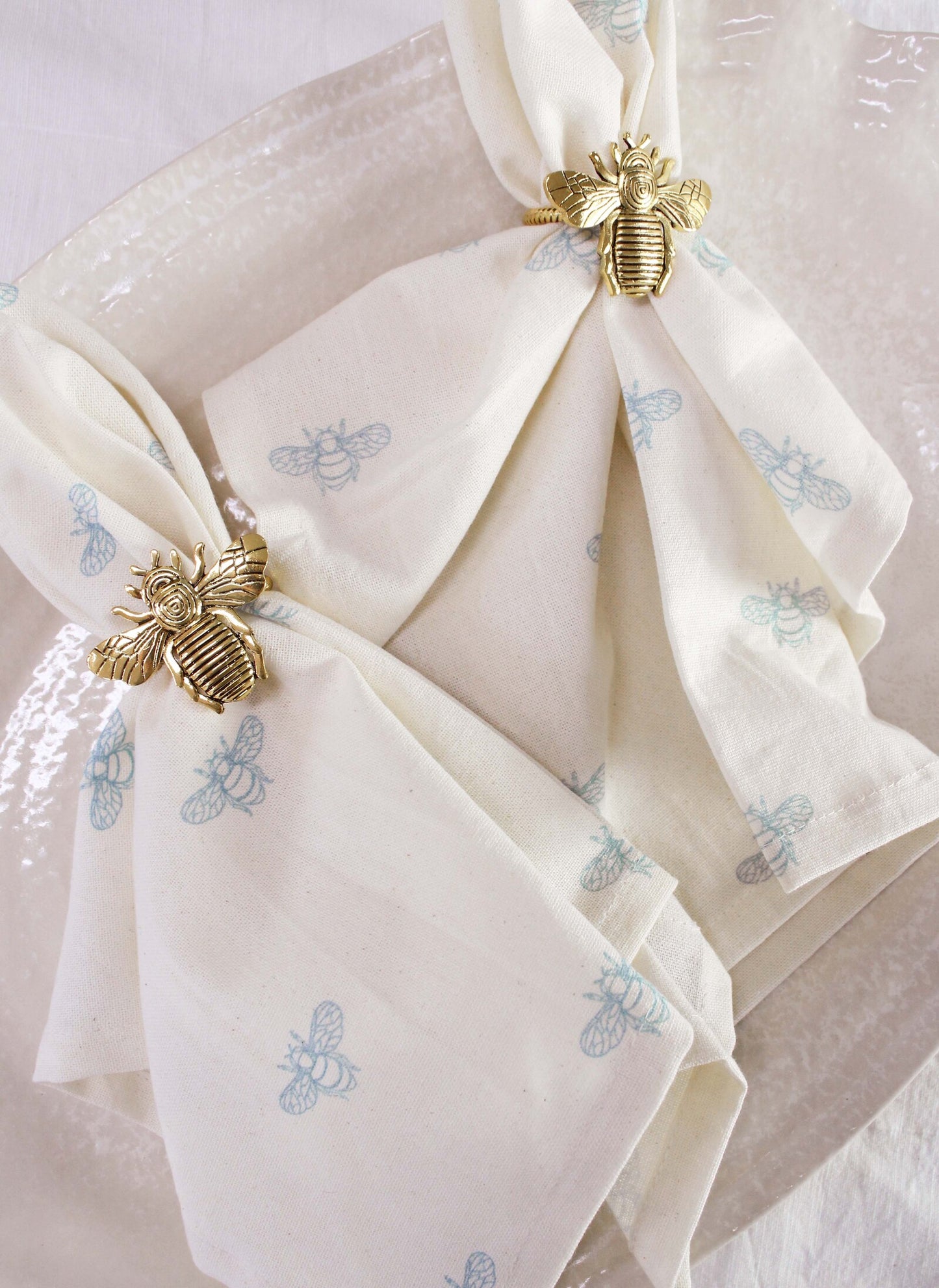 Bee Napkin Rings S/4