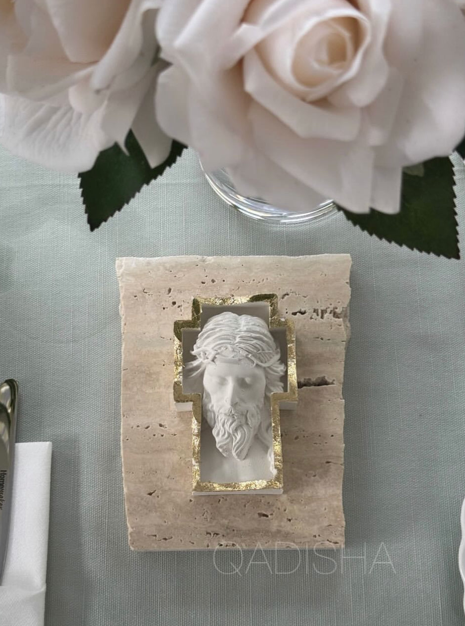 Jesus craft on natural Stone