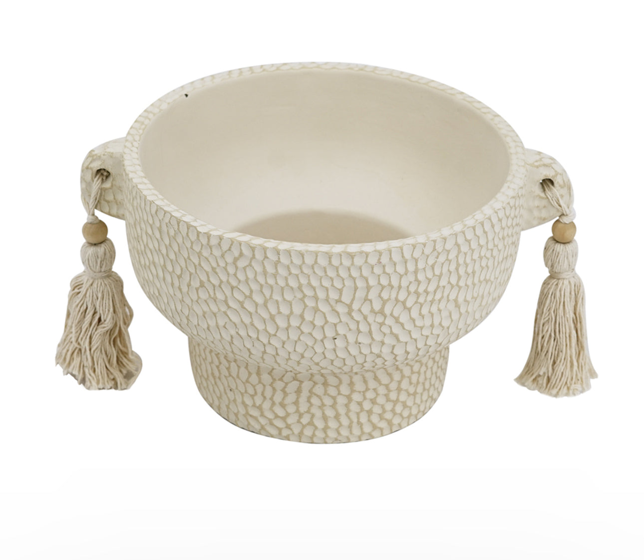 Planter with Hanging Tassel