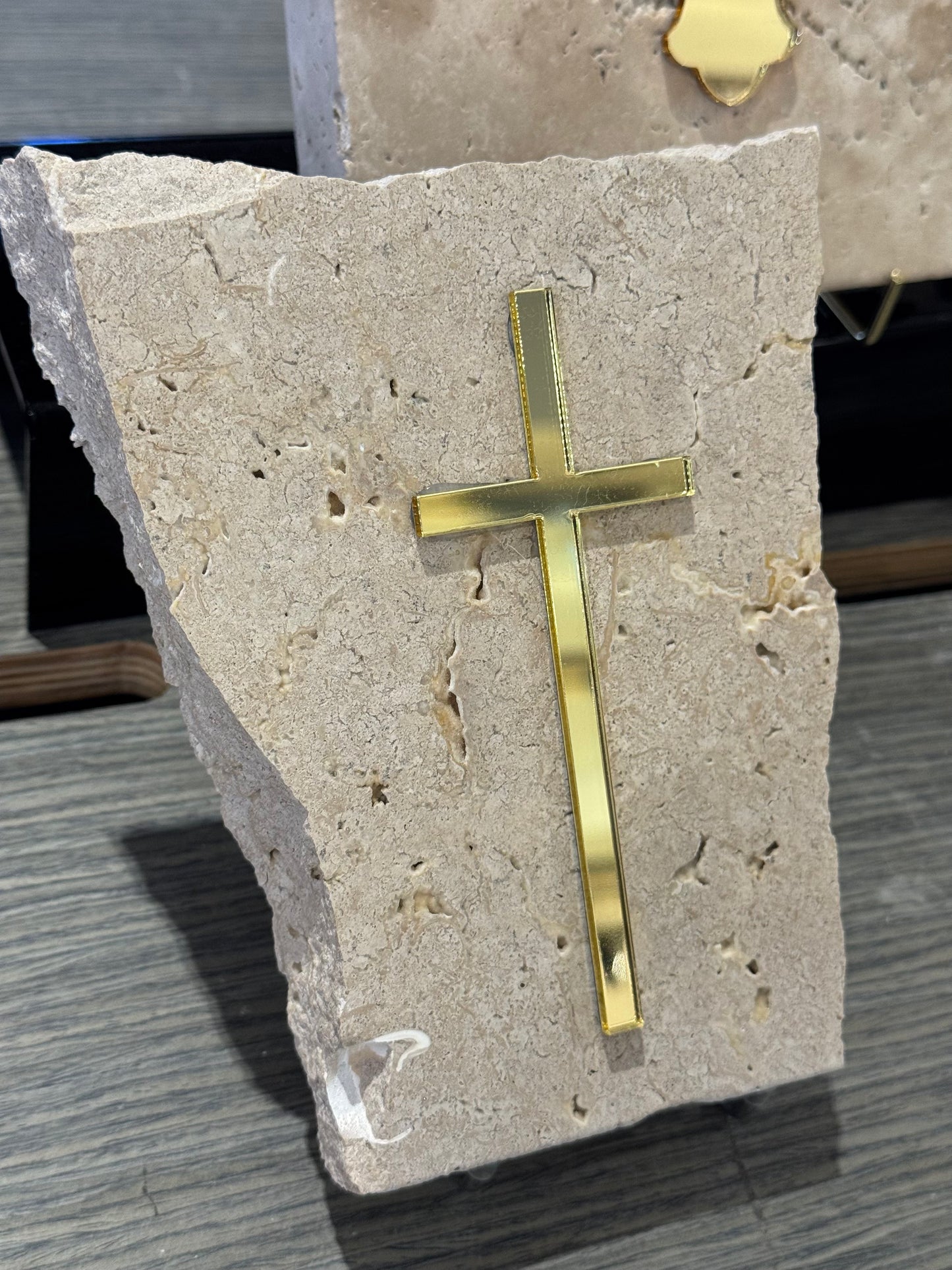 Thin Cross on Stone