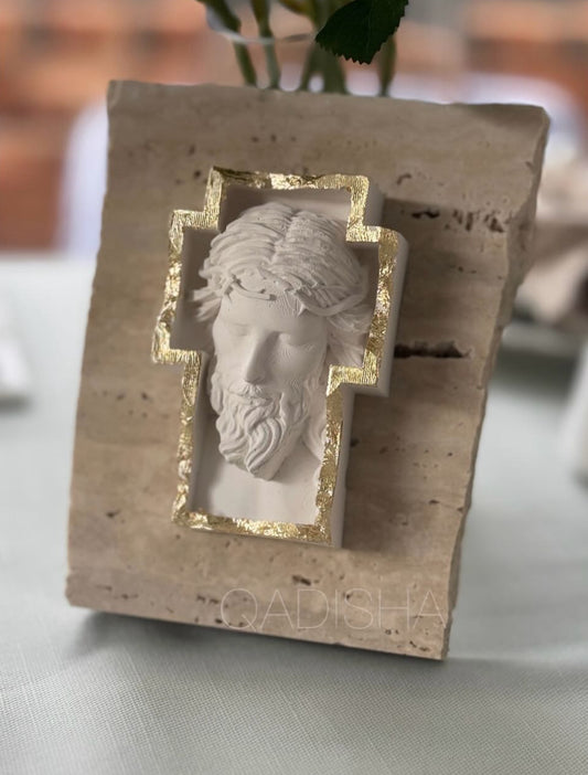 Jesus craft on natural Stone