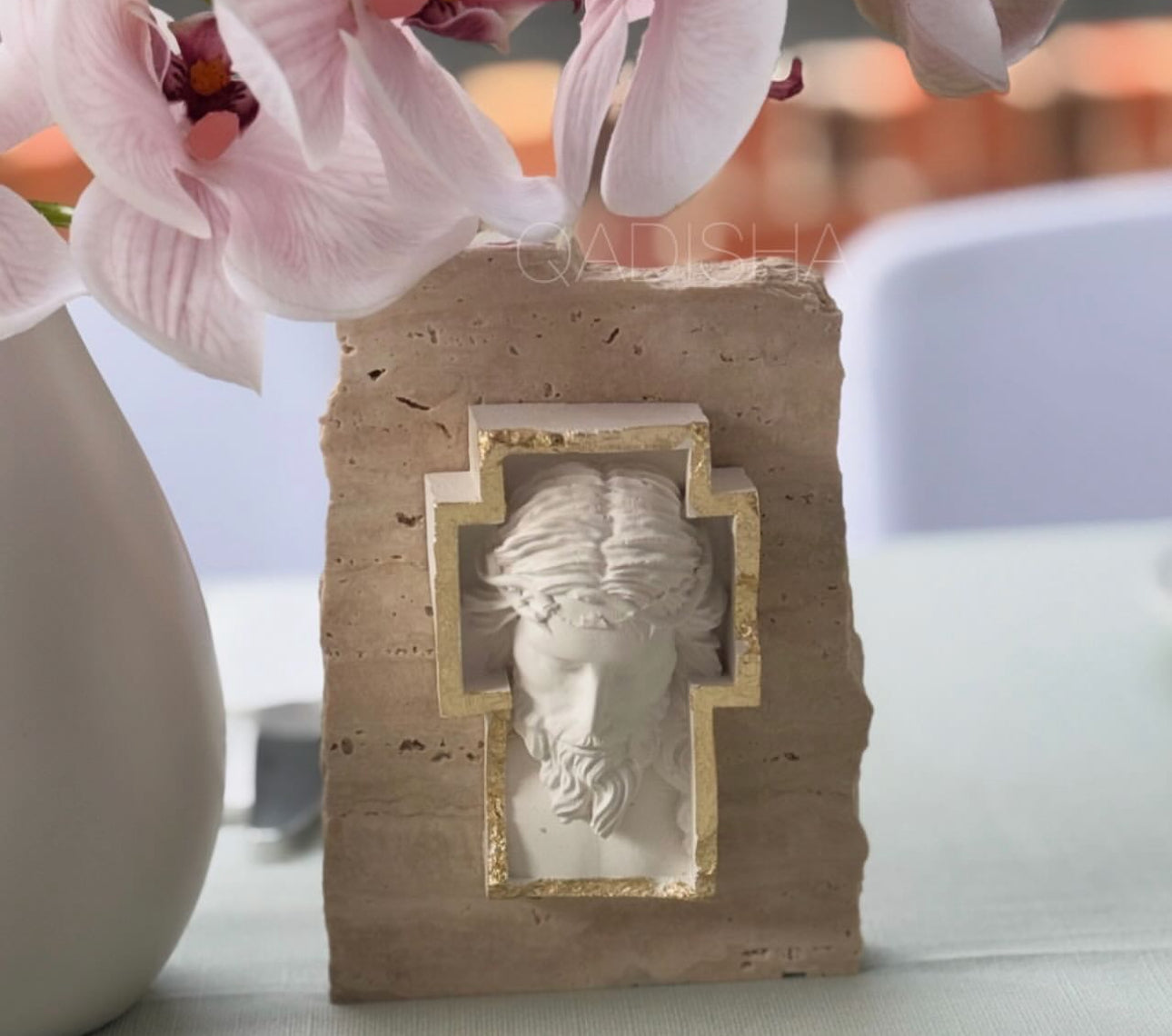 Jesus craft on natural Stone