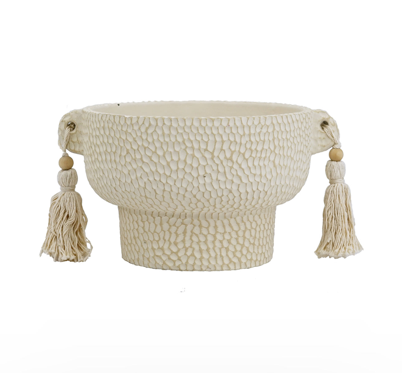 Planter with Hanging Tassel