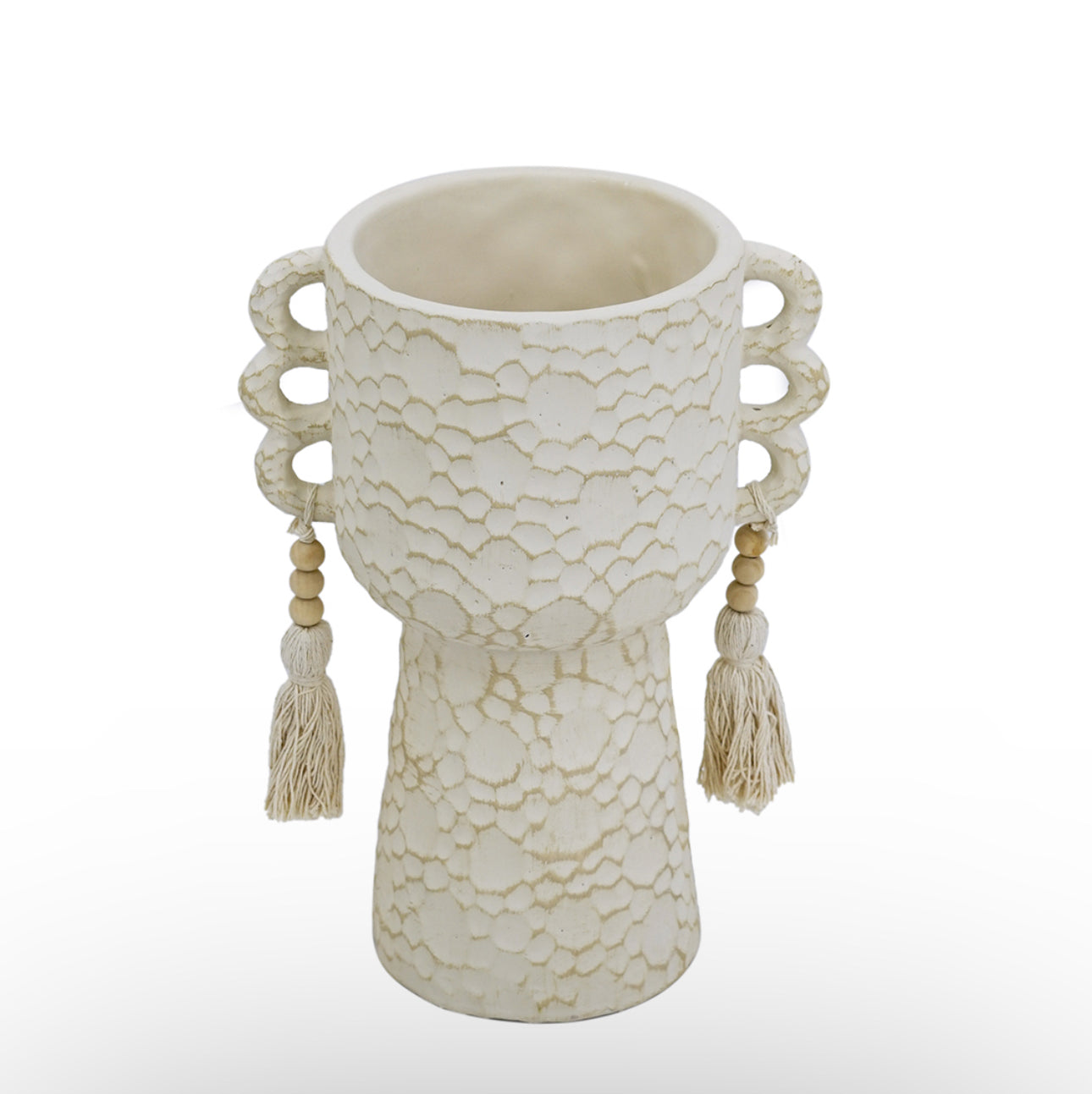 Planter with Hanging Tassel