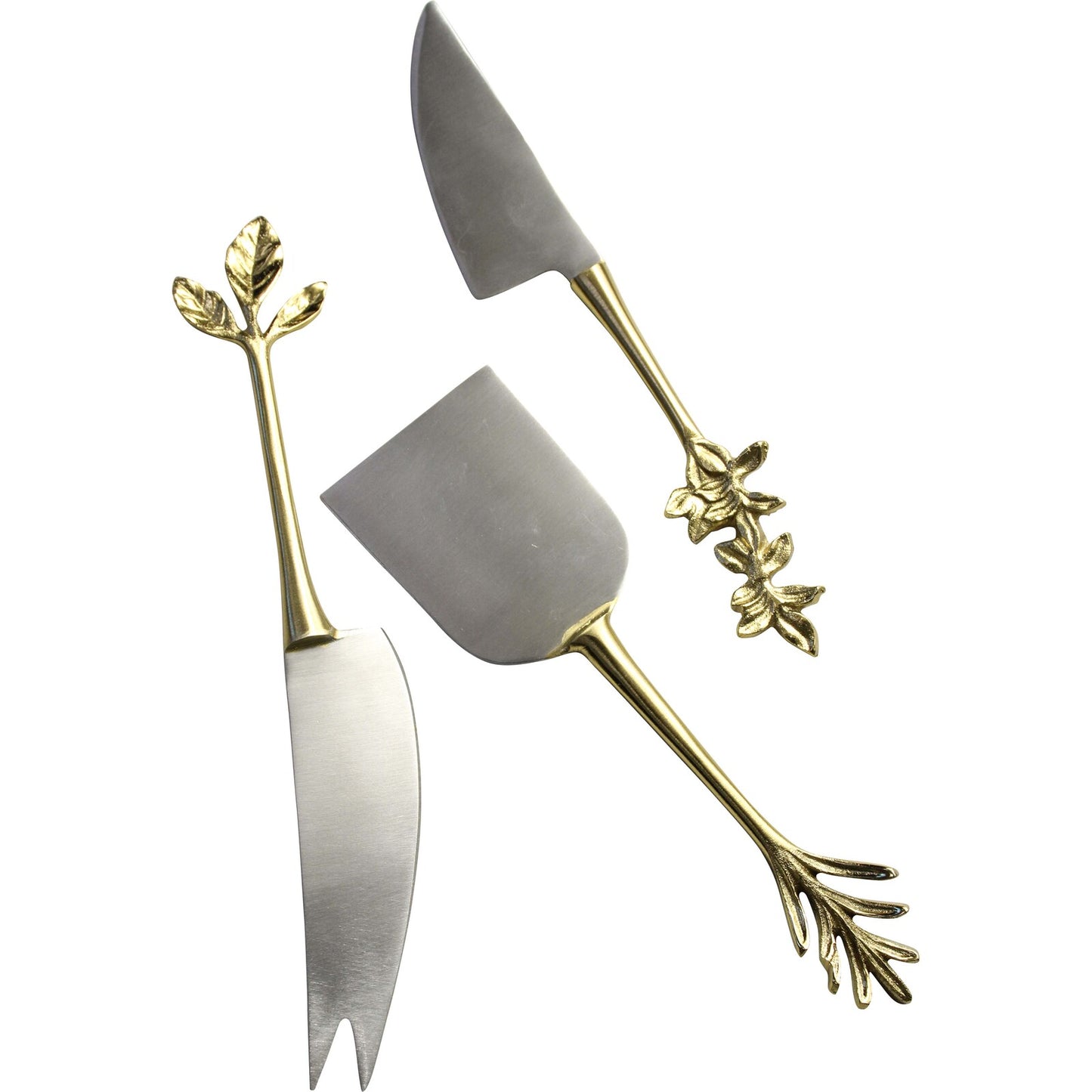 S/3 Botanical Cheese Knives