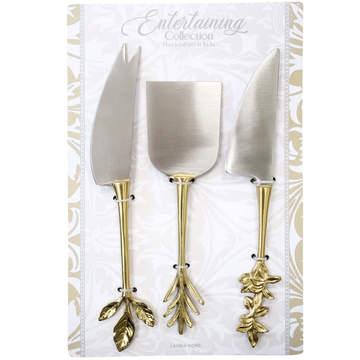 S/3 Botanical Cheese Knives