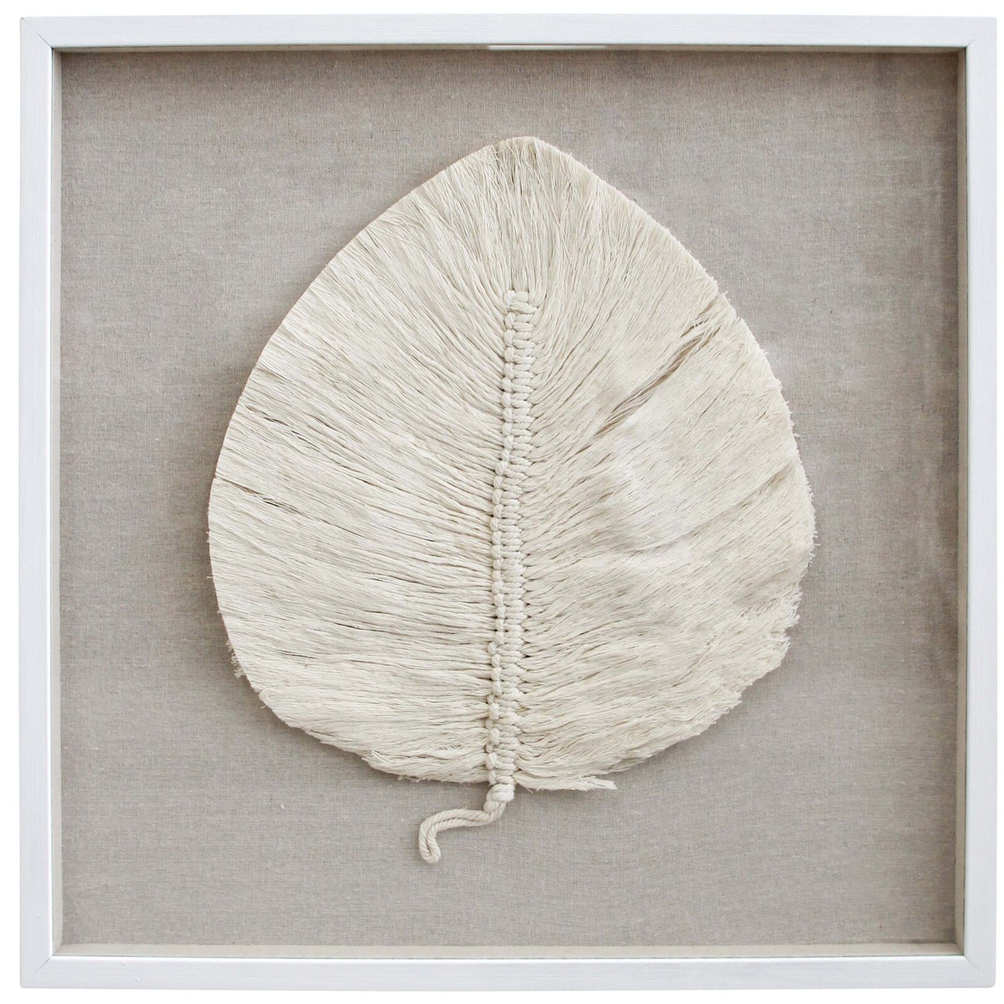 Large Framed Boho Leaf