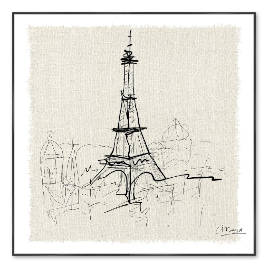 Large Paris Canvas