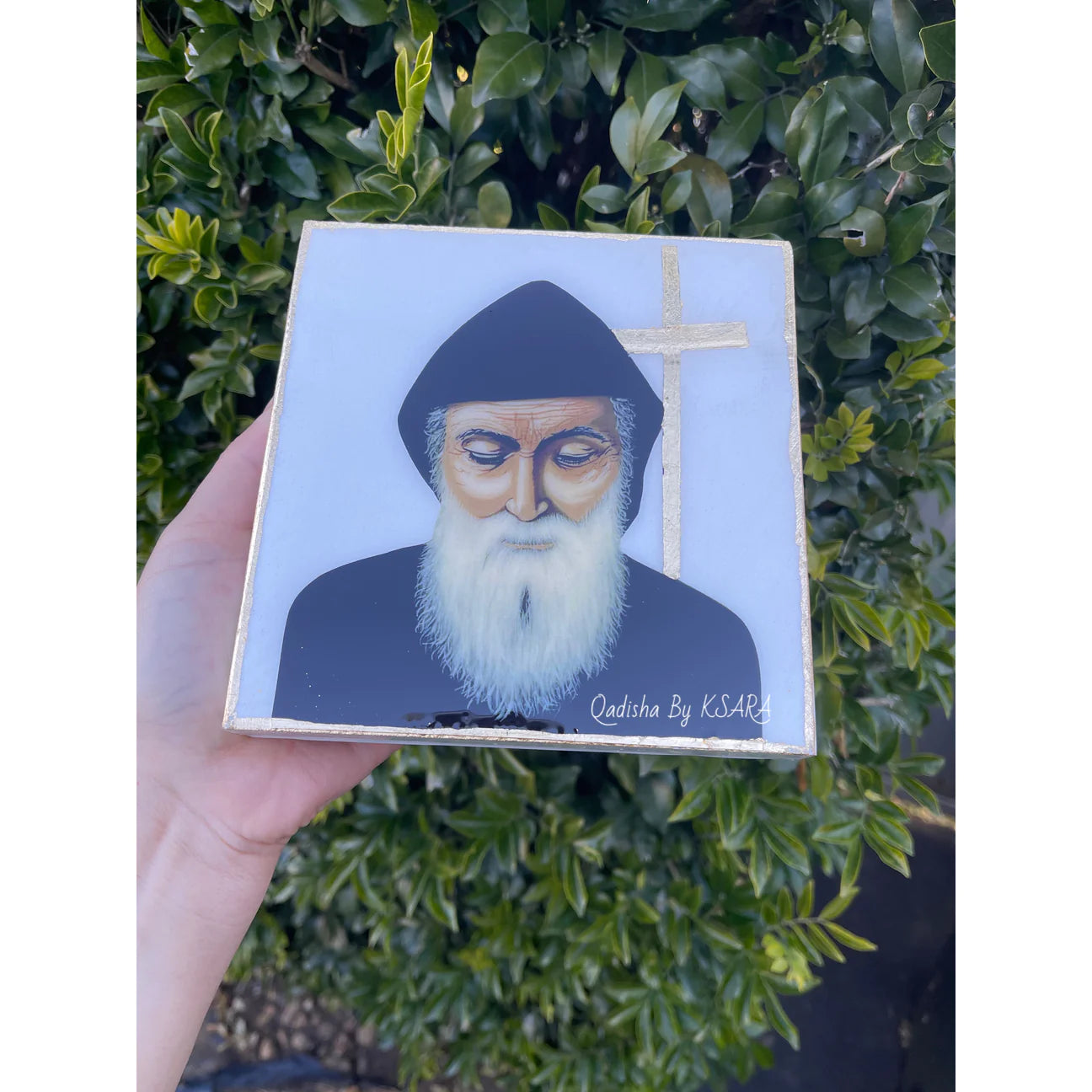 St. Charbel with Cross